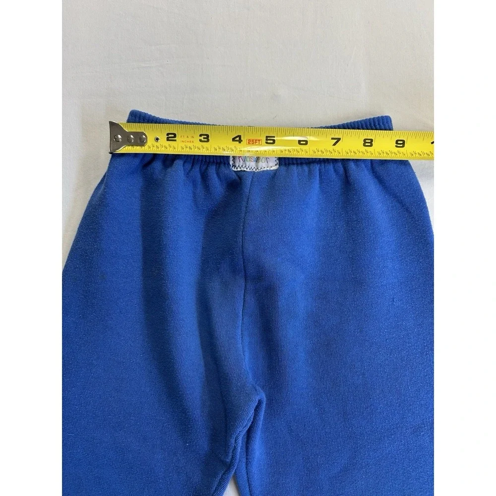 Vintage Fisher-Price Kidswear Blue Sweatpants Toddler 2T Fleece Joggers 90s
